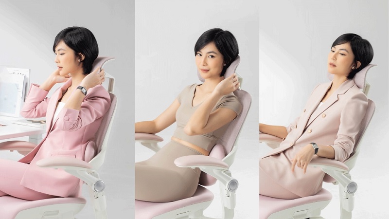 Ghế công thái học Epione Easy Chair màu hồng